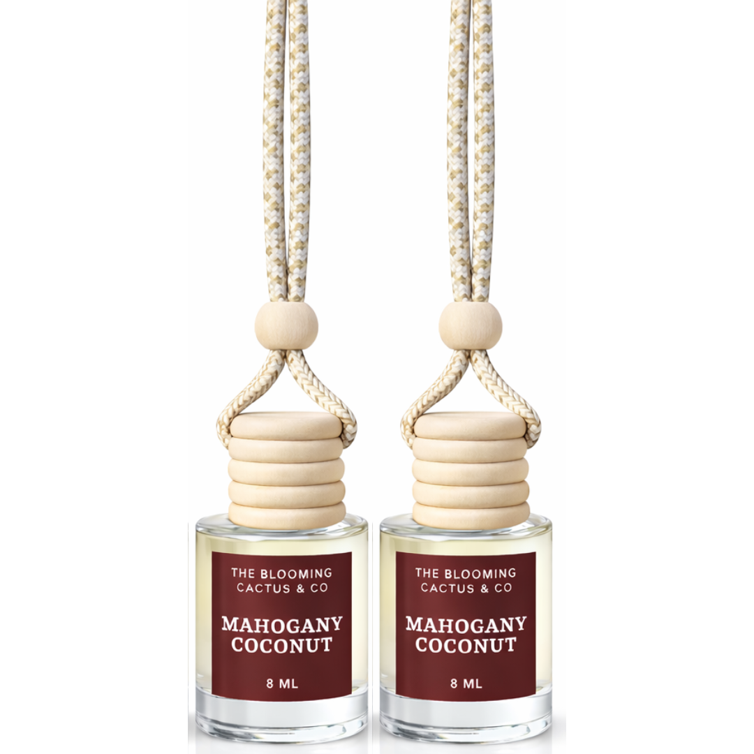 Car Air Hanging Fragrance Oil 2 Pack, Auto Freshener, Essential Oil Diffuser for Cars, Long Lasting Aroma Women Gift, Made in USA, Odors Eliminator, Interior Decor 8 ML