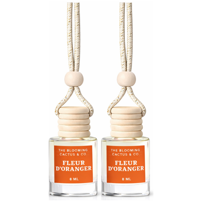 Car Air Hanging Fragrance Oil 2 Pack, Auto Freshener, Essential Oil Diffuser for Cars, Long Lasting Aroma Women Gift, Made in USA, Odors Eliminator, Interior Decor 8 ML