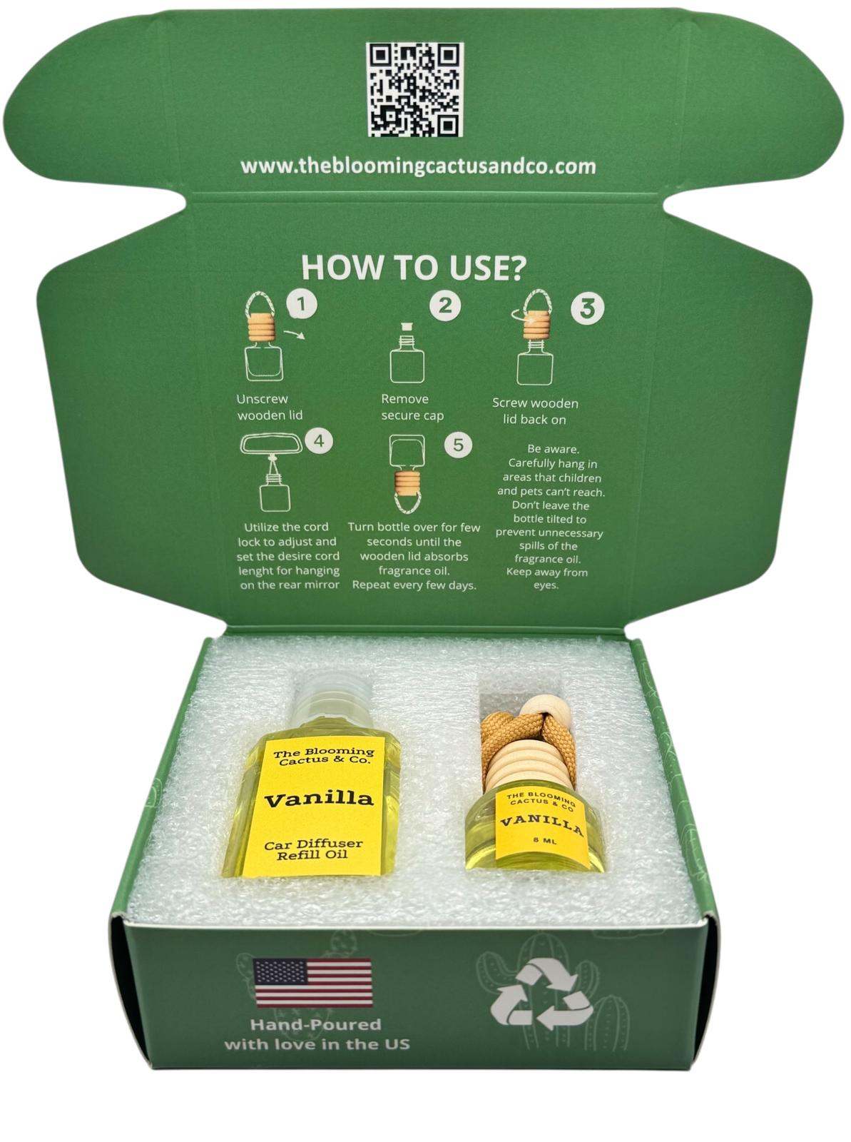 8 ml Car Air Freshener with 1 Oz Refill included