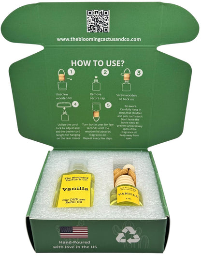 8 ml Car Air Freshener with 1 Oz Refill included