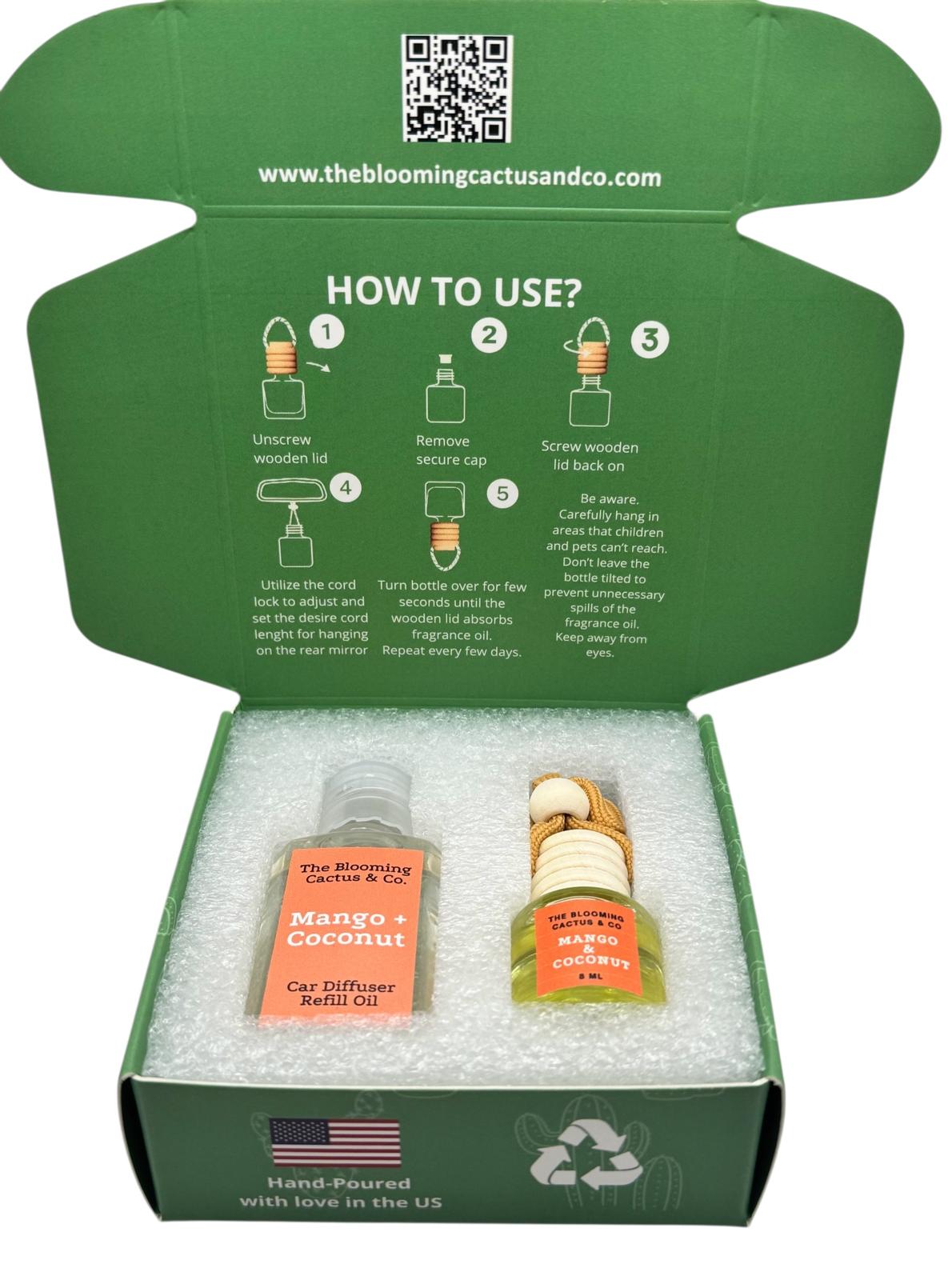 8 ml Car Air Freshener with 1 Oz Refill included