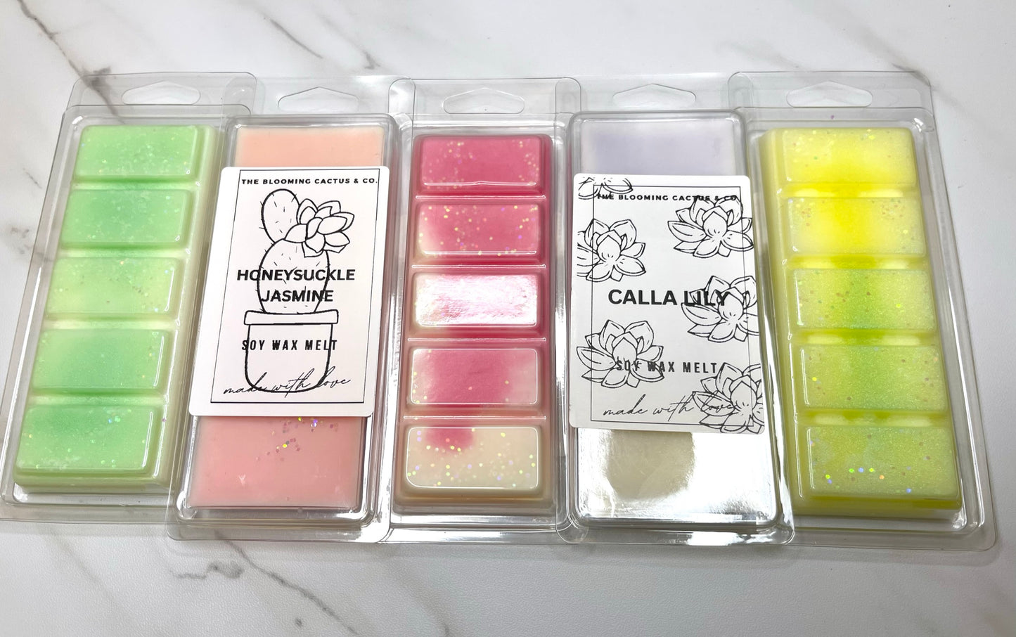 Highly Scented All Natural Soy Wax Melts.
