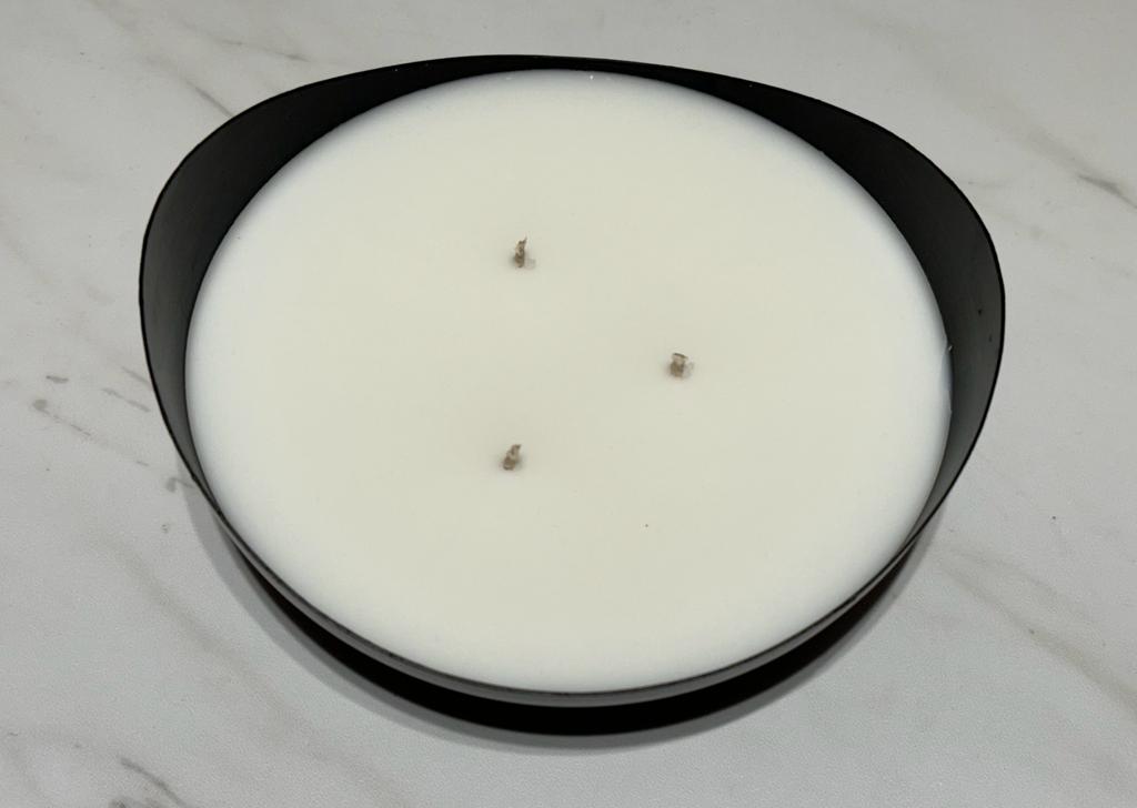 Luxury Coconut Candle in Metal base