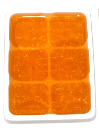 Highly Scented All Natural Soy Wax Melts-4 Different scents-6 Cube Clamshell -Fresh Lemon+Baja Cactus Blossom+Fruit Loops+Fleur D'Oranger.