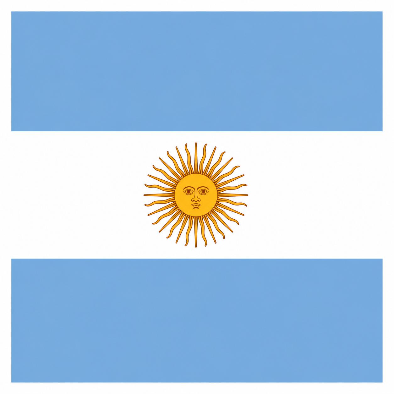 Argentina Flag Car Air Freshener – Black Ice (Type) Hanging Rearview Mirror Diffuser | Handmade in USA