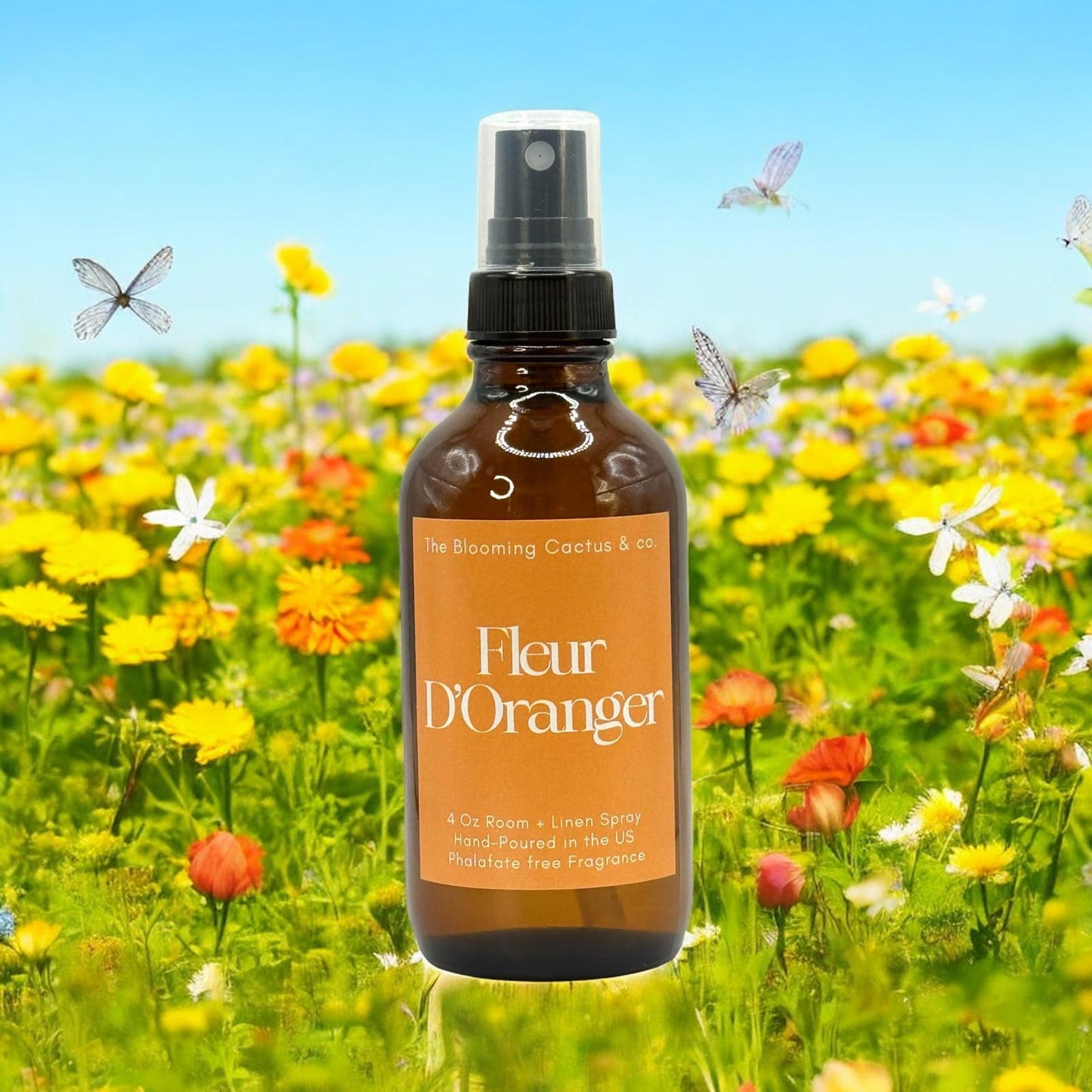 Room Spray - Air Freshener - Odor Eliminator - Car Air Freshener - Home Spray - Linen Spray - Fabric Refresher - Mist Hand Poured - Made in USA |Fleur D’Oranger