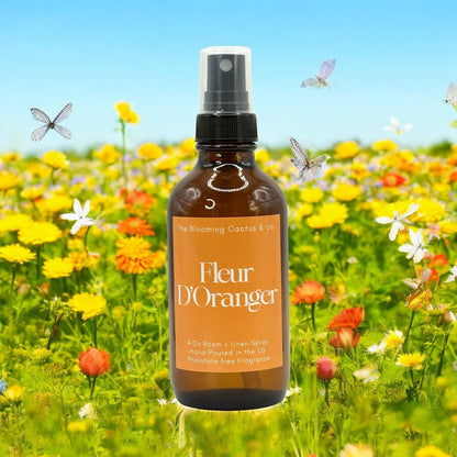 Room Spray - Air Freshener - Odor Eliminator - Car Air Freshener - Home Spray - Linen Spray - Fabric Refresher - Mist Hand Poured - Made in USA |Fleur D’Oranger