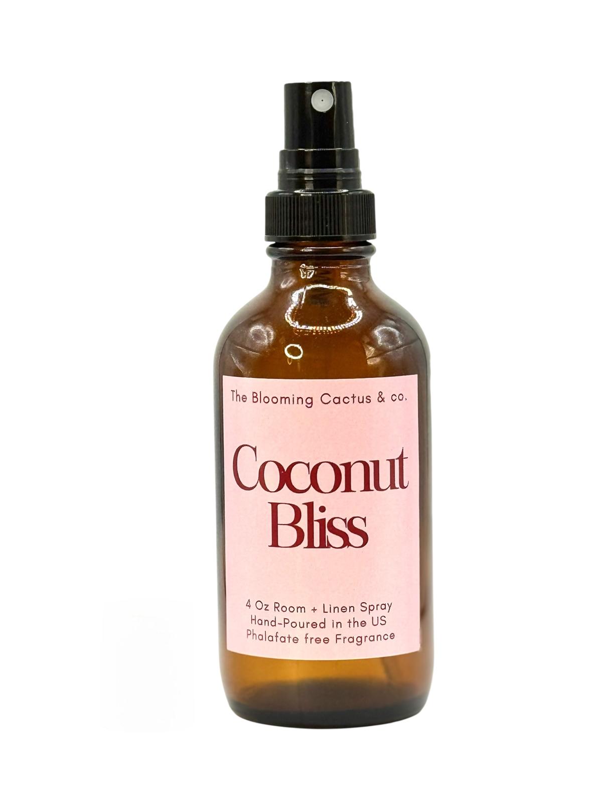 Room Spray - Air Freshener - Odor Eliminator - Car Air Freshener - Home Spray - Linen Spray - Fabric Refresher - Mist Hand Poured - Made in USA| Coconut Bliss.
