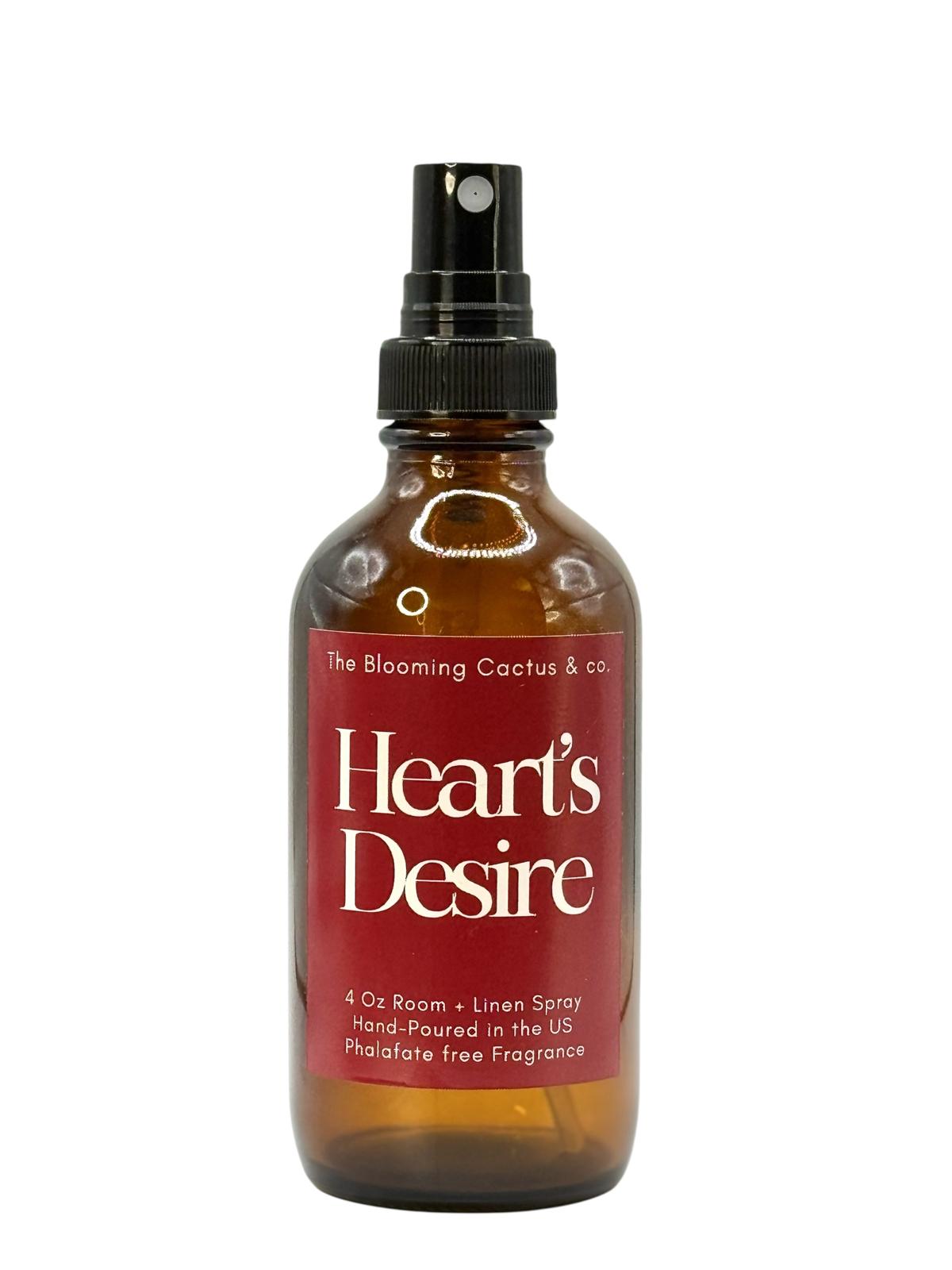 Room Spray - Air Freshener - Odor Eliminator - Car Air Freshener - Home Spray - Linen Spray - Fabric Refresher - Mist Hand Poured - Made in USA| Heart's Desire