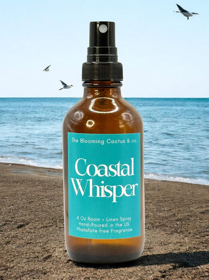 Room Spray - Air Freshener - Odor Eliminator - Car Air Freshener - Home Spray - Linen Spray - Fabric Refresher - Mist Hand Poured - Made in USA | Coastal Whisper..