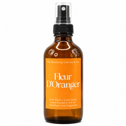 Room Spray - Air Freshener - Odor Eliminator - Car Air Freshener - Home Spray - Linen Spray - Fabric Refresher - Mist Hand Poured - Made in USA |Fleur D’Oranger