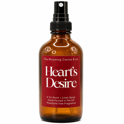 Room Spray - Air Freshener - Odor Eliminator - Car Air Freshener - Home Spray - Linen Spray - Fabric Refresher - Mist Hand Poured - Made in USA| Heart's Desire