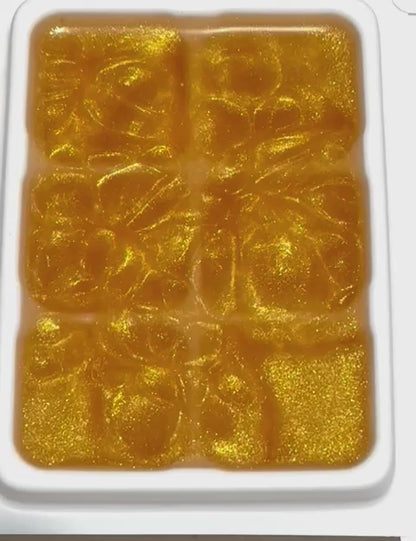 Highly Scented All Natural Soy Wax Melts-4 Different scents-6 Cube Clamshell -Fresh Lemon+Baja Cactus Blossom+Fruit Loops+Fleur D'Oranger.